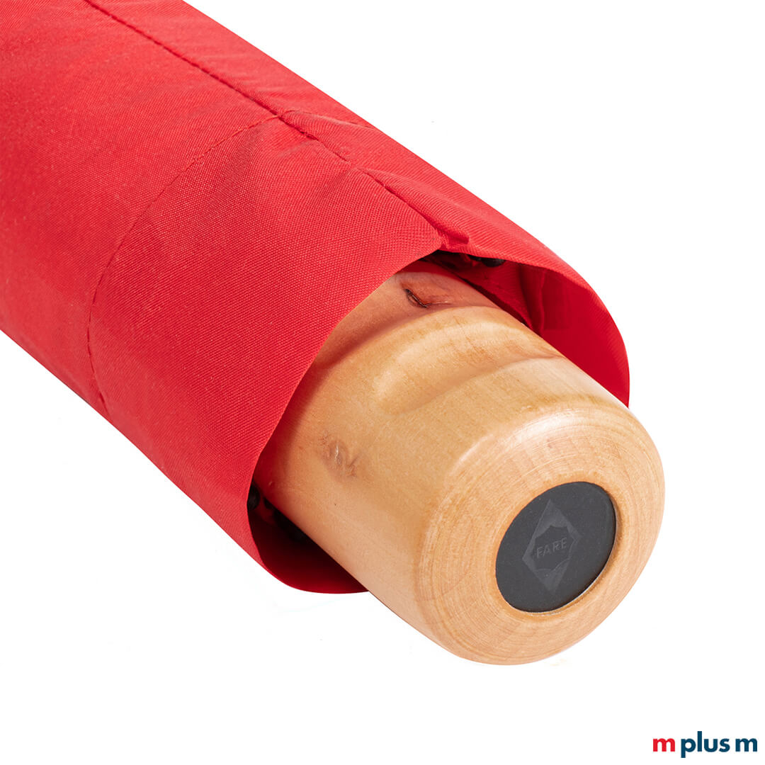 Fare Bergen Ökobrella Taschenschirm mit Logo Druck am Griff