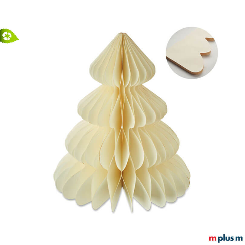 PopUp Papier Weihnachtsbaum Groß – Premium Werbeartikel in verschiedenen Farben, aus Recyclingpapier, bedruckbar mit Logo, ideal als nachhaltige Merch-Lösung
