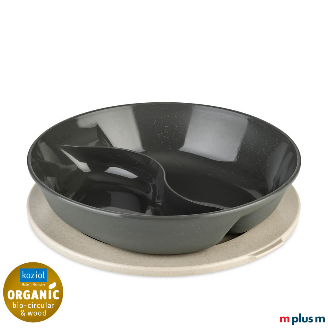 Koziol Connect Separee Bio Circular 1,5l in der Farbe Grau/Nature Flower Grey