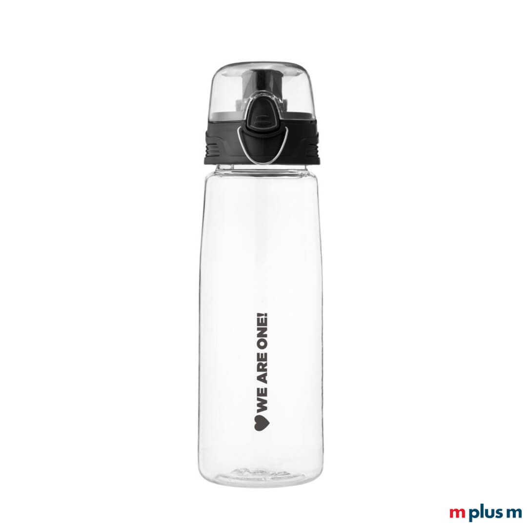 Transparente Sportflasche mit Ihrem Logo bedrucken