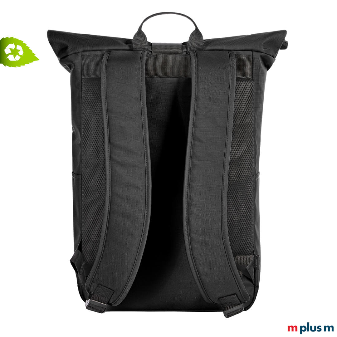 Nachhaltige Tasche mit Laptopfach aus REPT Stoff zum verschenken als Werbeartikel