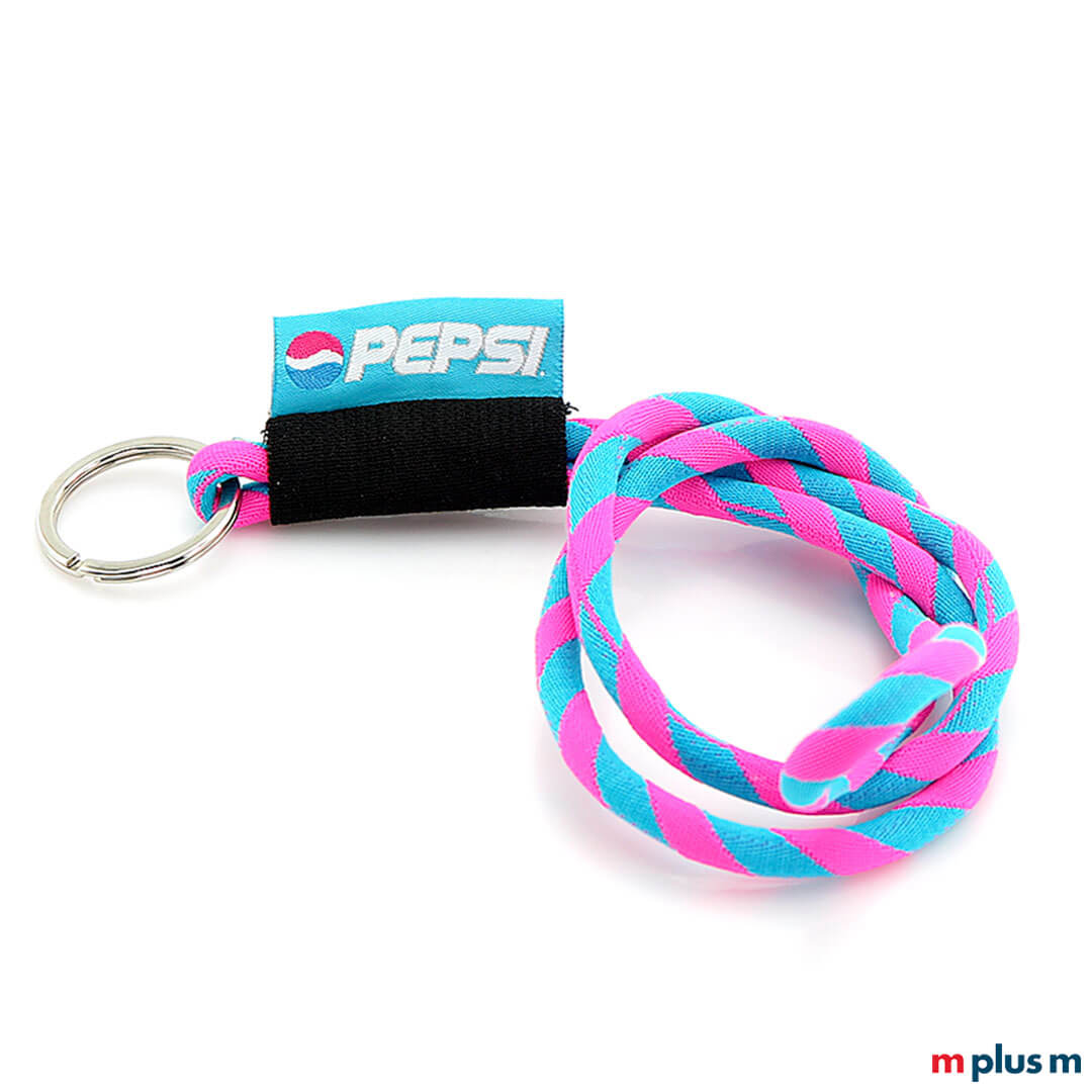 Kordel Schlüsselband mit Logo Label als Werbeartikel