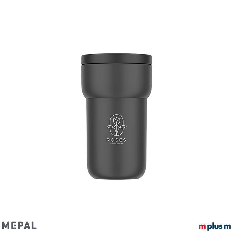 Mepal Ellipse Coffee To Go Becher in Schwarz mit Logo bedrucken