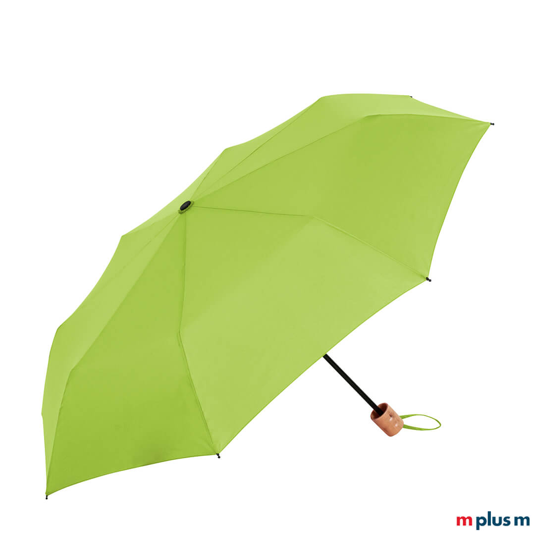 Fare Bergen Ökobrella Taschenschirm in der Farbe Lime/Grün