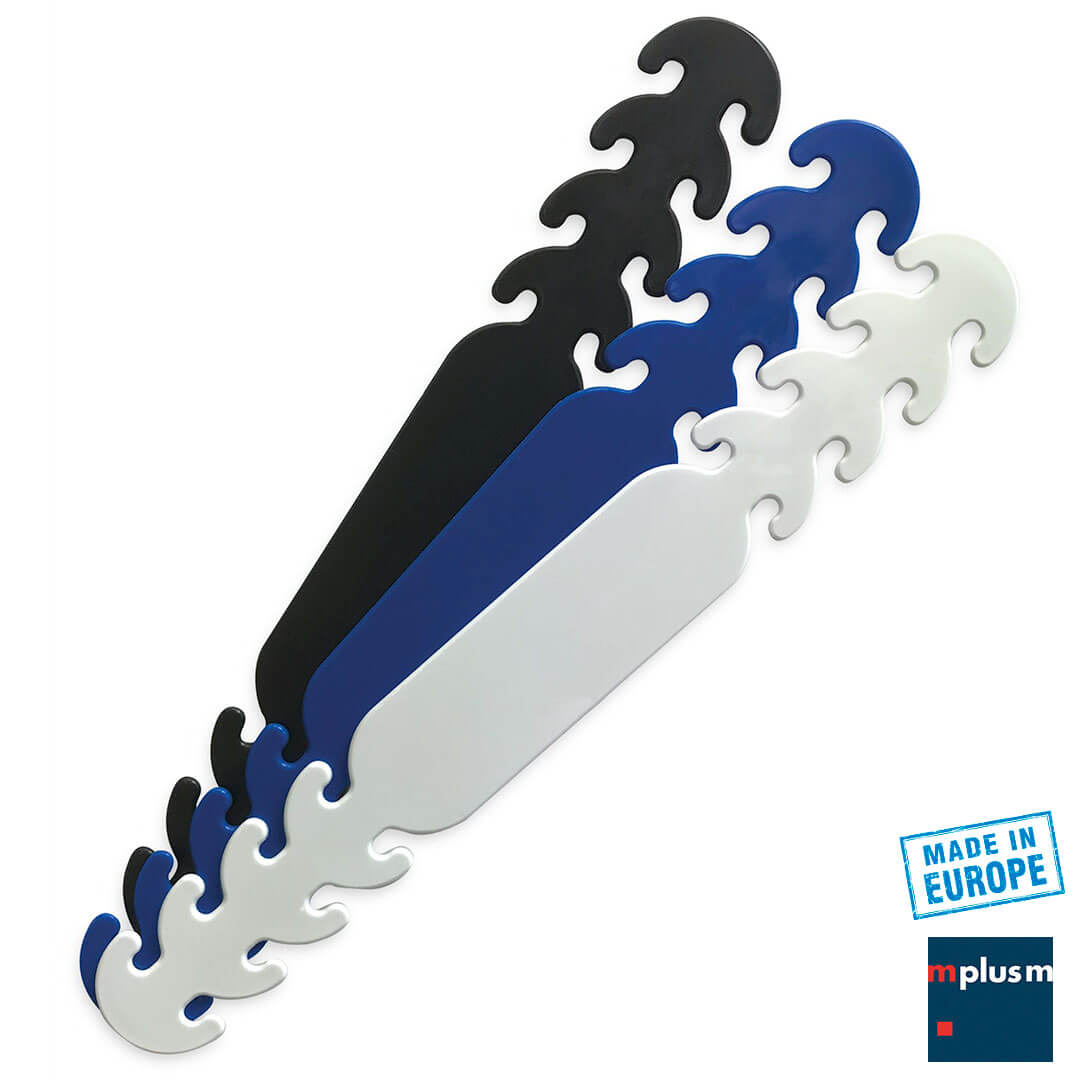 Mundschutz, Gesichtsmasken hinter dem Kopf befestigen und in der Größe einstellen? Geht mit dem Maskenhalter Clever Clip. Als Werbeartikel mit Logo zu bedrucken.