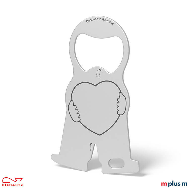 Schöne und preiswert: Der Metall Einkaufswagenlöser karl heart als Werbeartikel