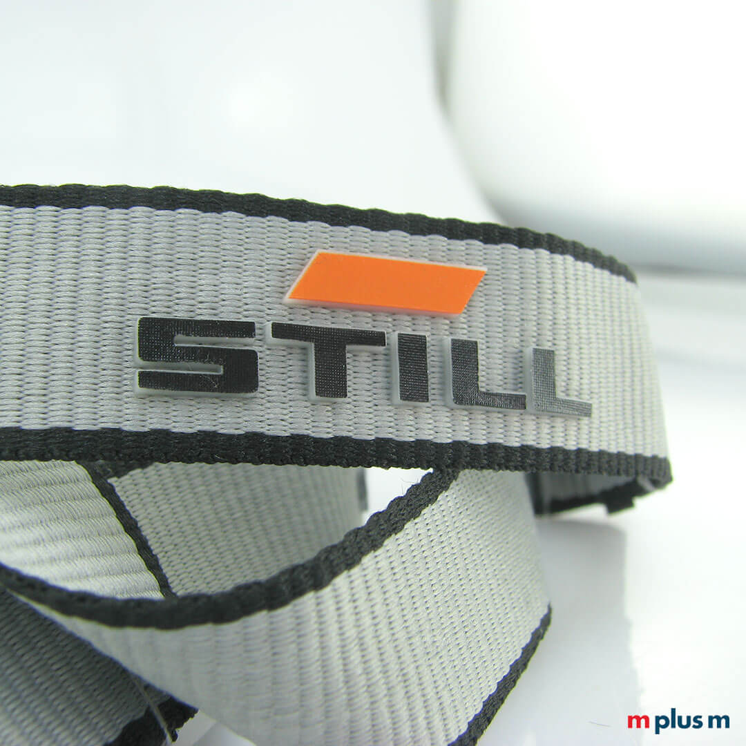 3D Logo Druck Detailaufnahme auf Lanyard