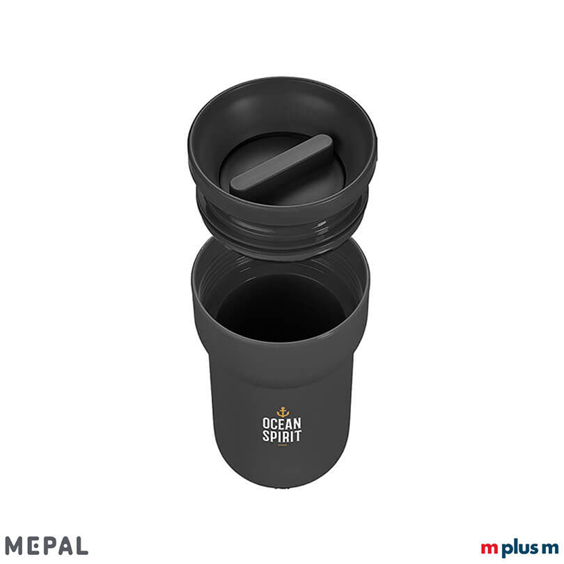 Auslaufsicherer Schraubdeckel beim Mepal Ellipse Reisebecher 275 ml als Werbeartikel