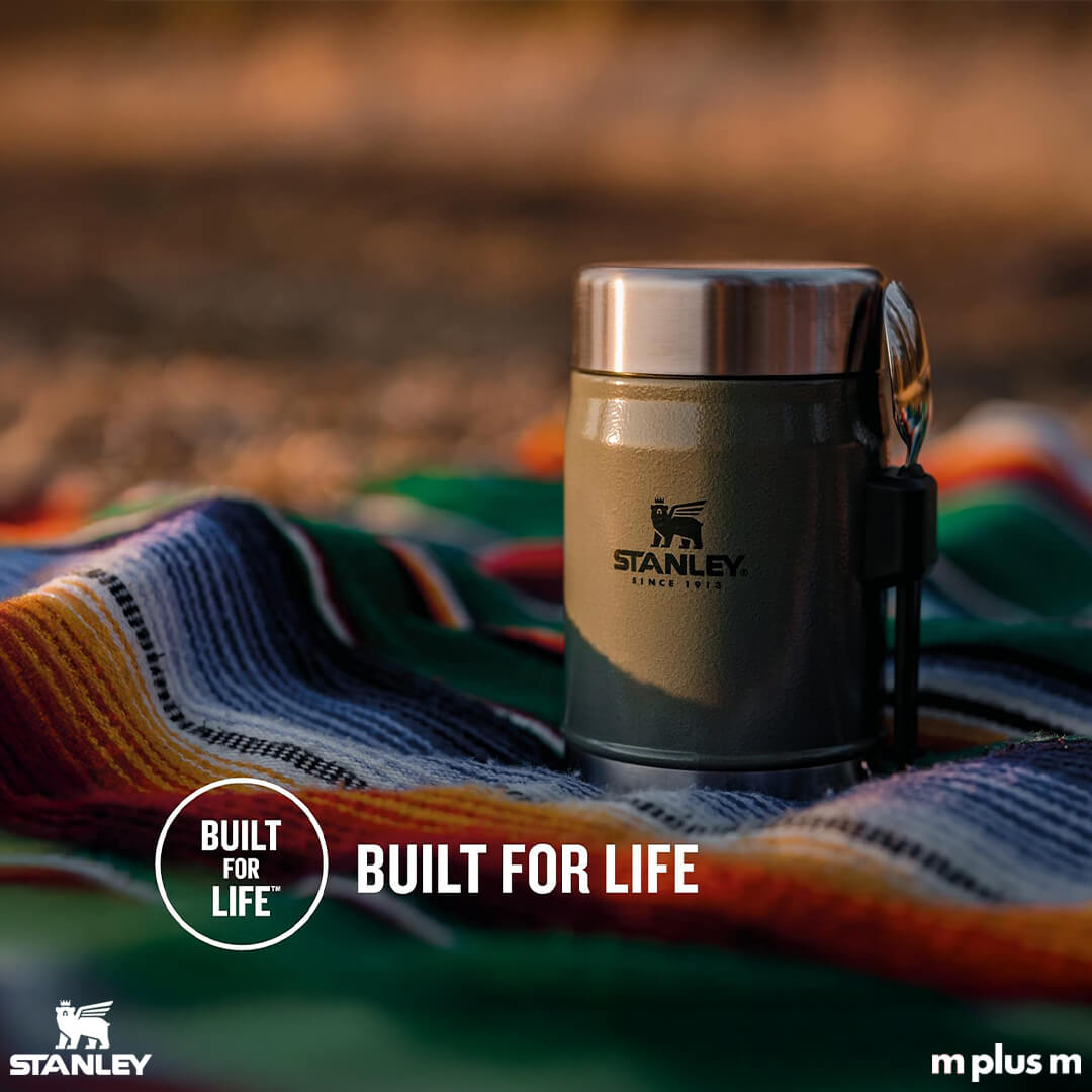 Grüner Stanley Edelstahl Food Jar mit Logo und Expresslieferung