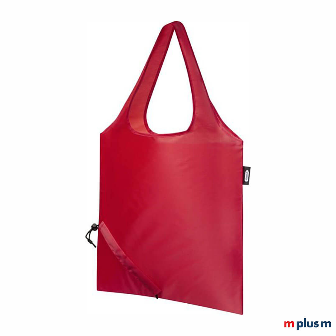 Rote rPET Tragetasche 'Sabia' ideal als Werbeartikel