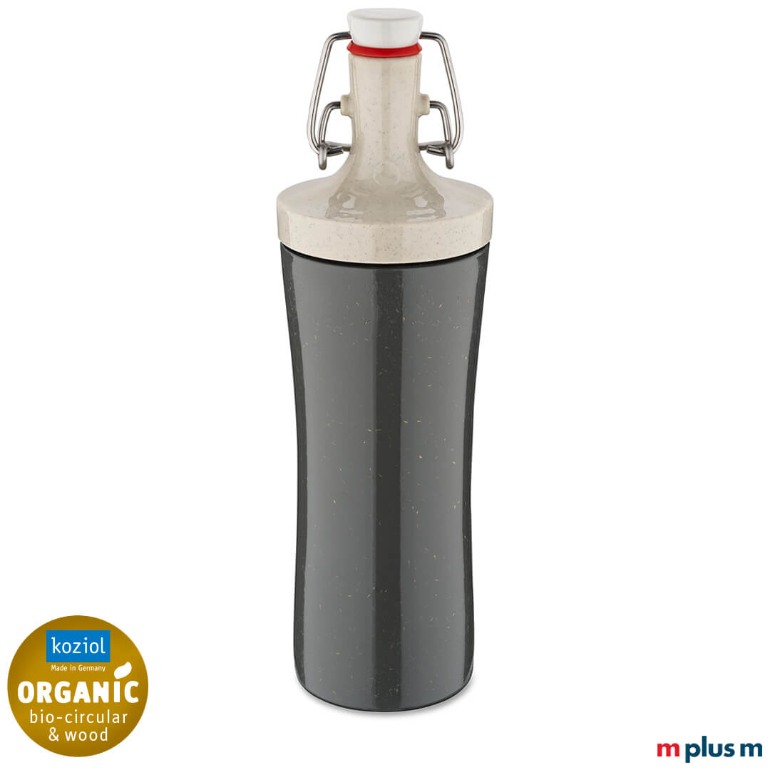 Koziol Plopp Trinkflasche in Grau als Werbemittel