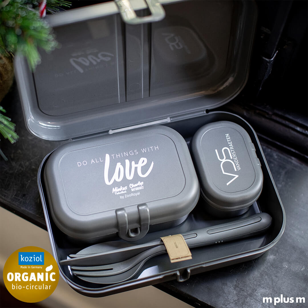 Koziol Pascal Ready hochwertiges Set für unterwegs mit Logo bedruckt