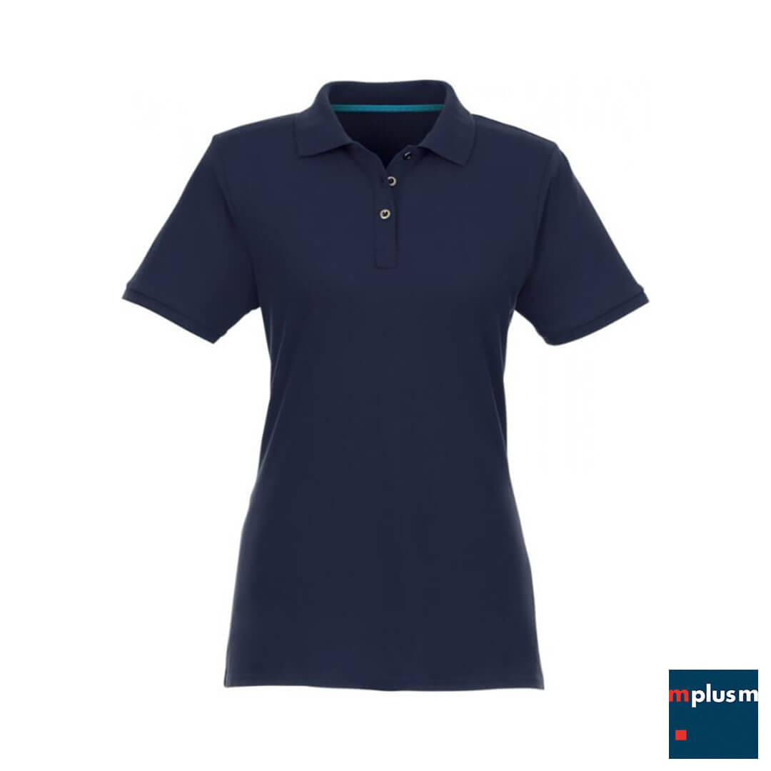 Bio Baumwolle Poloshirt in Navy mit für Ihr Employer Branding