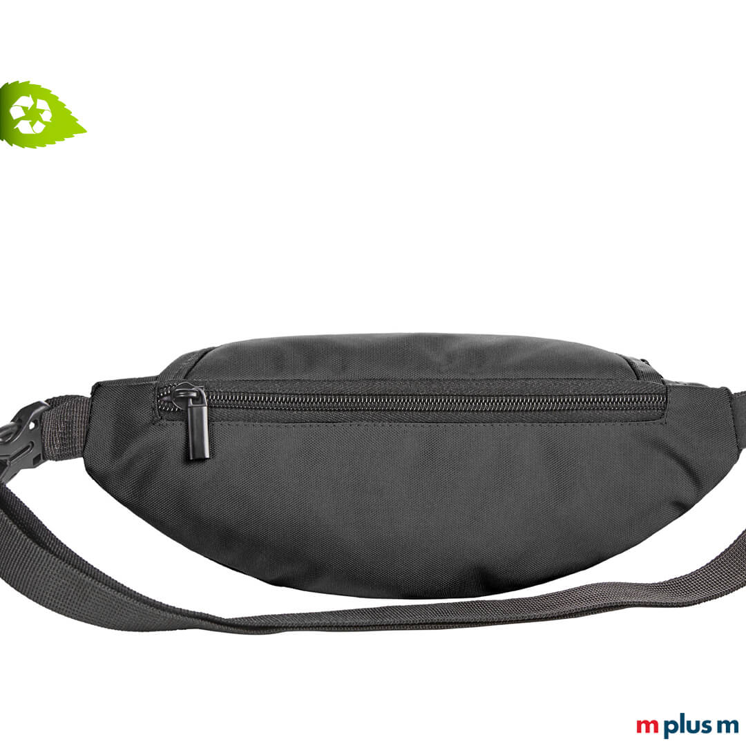 Hüfttasche aus RPET Plastik mit Reißverschlussfach rückseitig als Giveaway