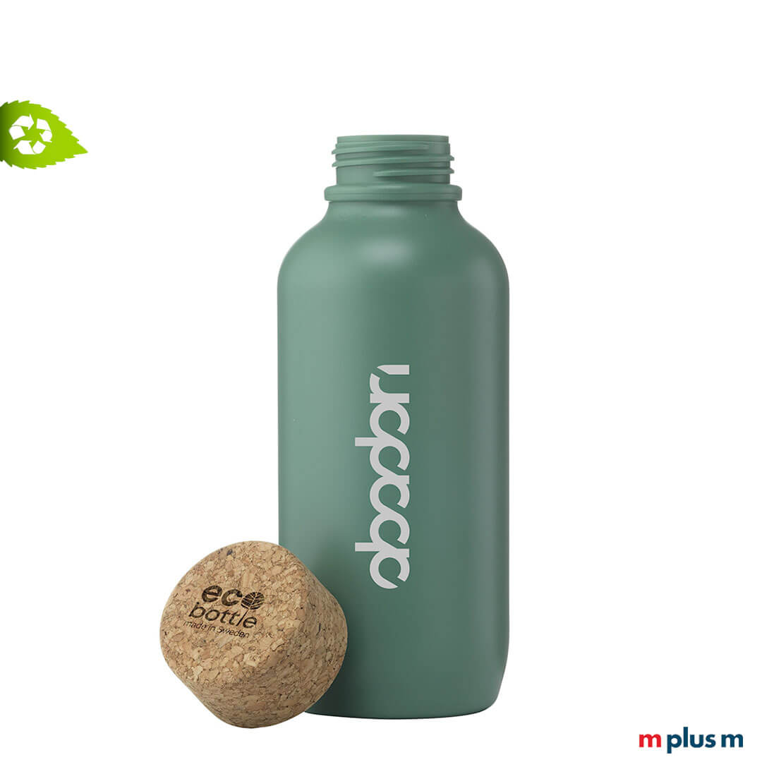 EcoBottle Schweden Trinkflasche aus Bio ♻️ Recycling Kunststoff und mit Logo Druck