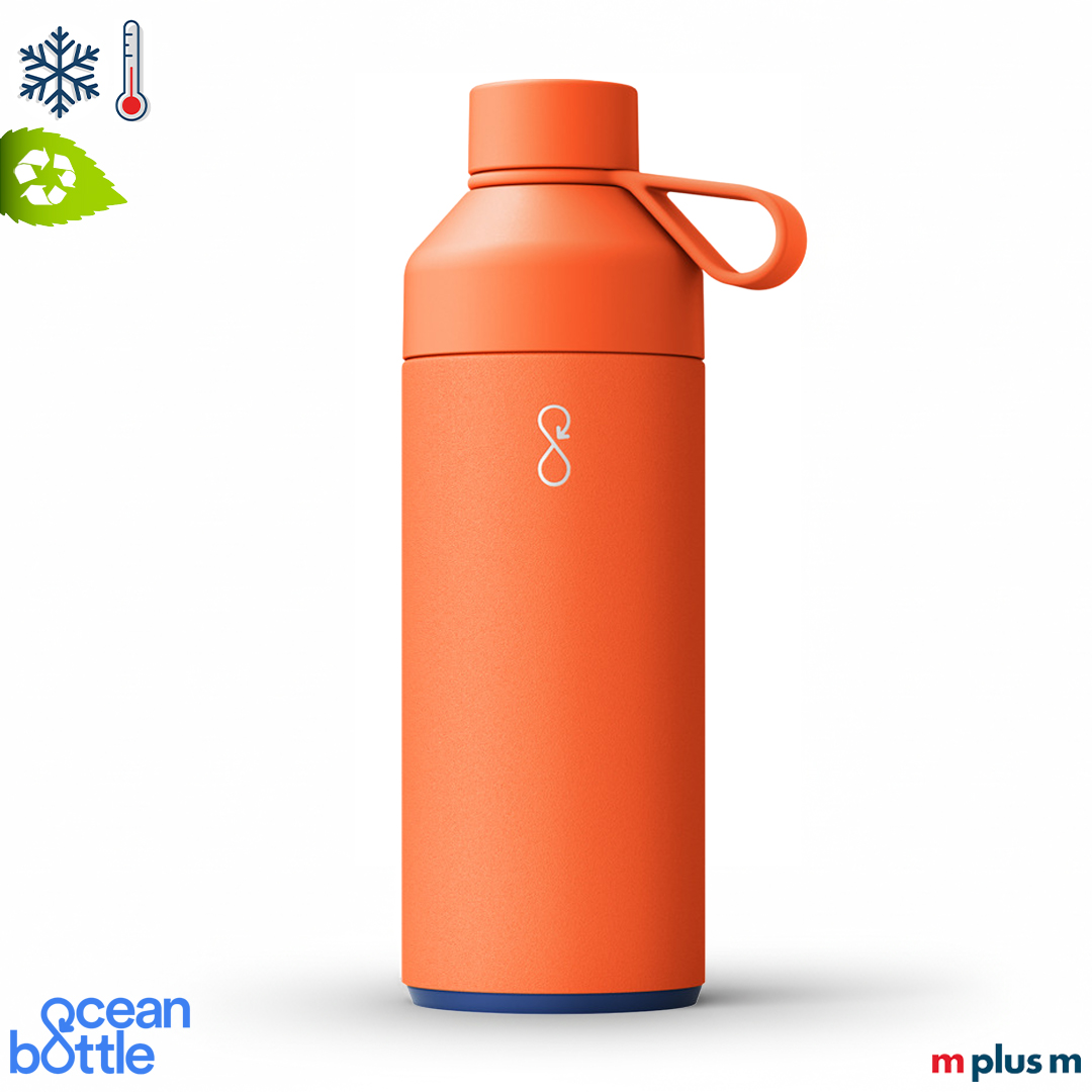 Ocean Bottle 1000ml in der Farbe Orange/Sun Orange