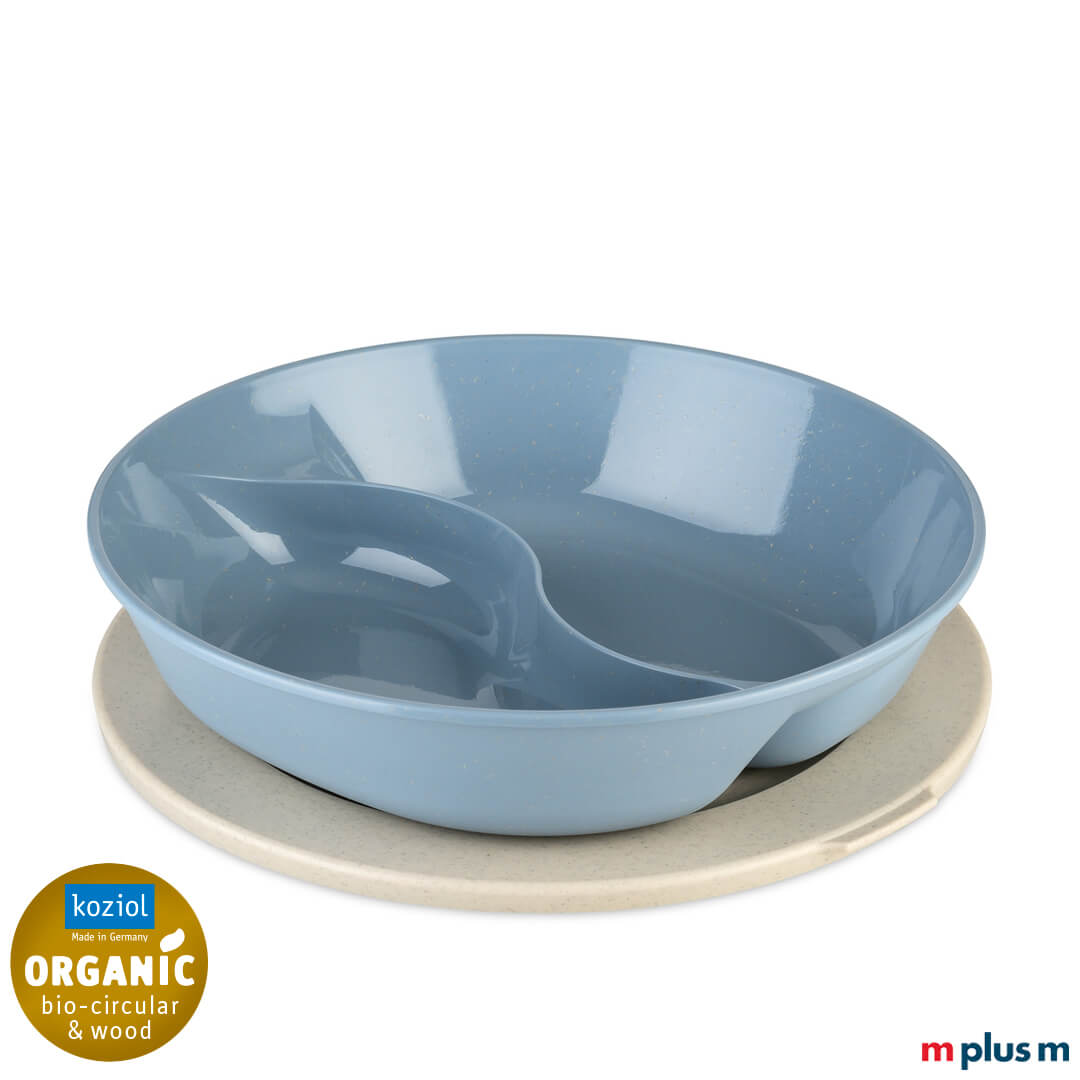 Koziol Connect Separee Bio Circular 1,5l in der Farbe Hellblau/Nature Flower Blue