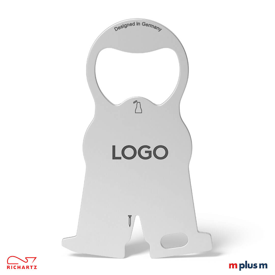 Hochwertig, preiswert, praktisch: Einkaufswagenlöser karl aus Edelstahl als Werbeartikel