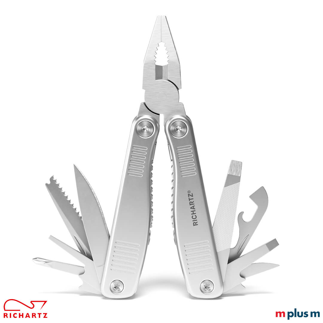 Richartz Terra Multitool mit 12 verschiedenen Funktionen aus hochwertigem Edelstahl