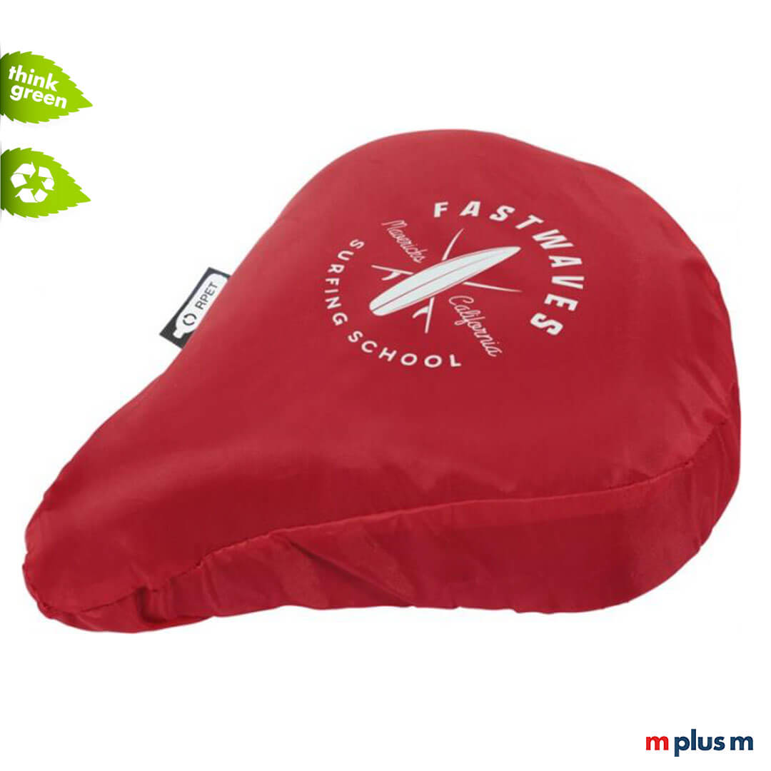 Roter Sattelbezug Fahrrad aus PET Recycling