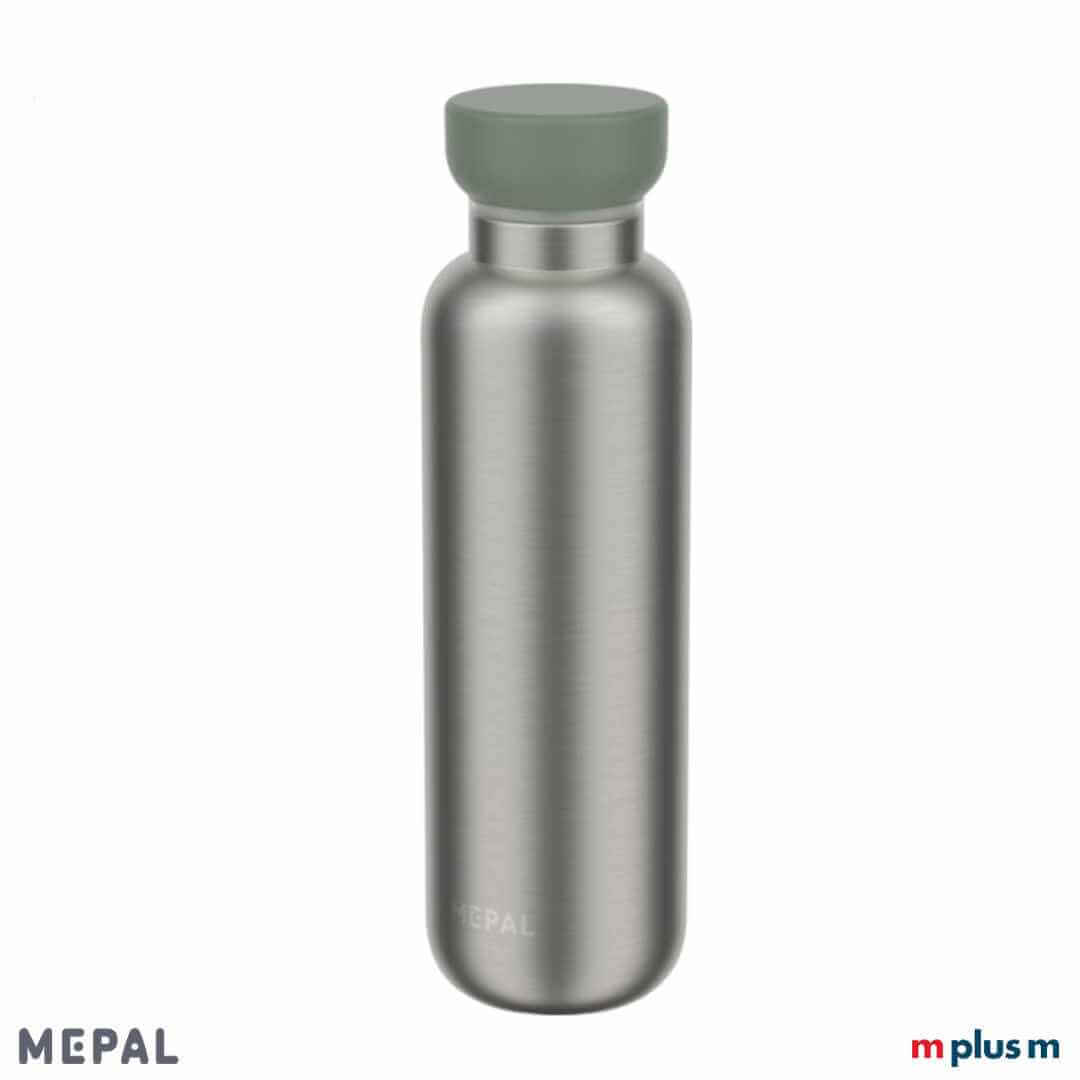 Grüne Mepal Thermosflasche 500ml auslaufsicher auch für Sprudelwasser geeignet und mit individuellem Druck lieferbar
