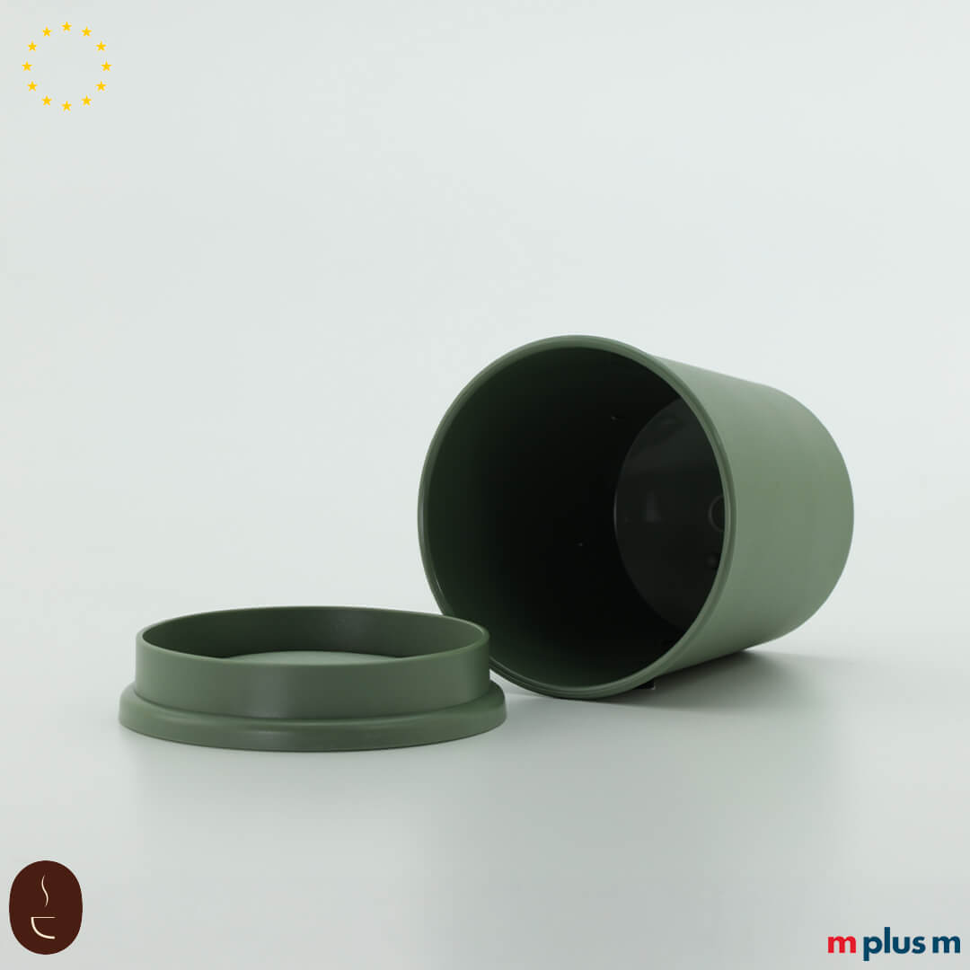 Grüner Uno M Becher aus BPA-freiem PP, ideal für Mehrweg Coffee To Go und langlebige Nutzung