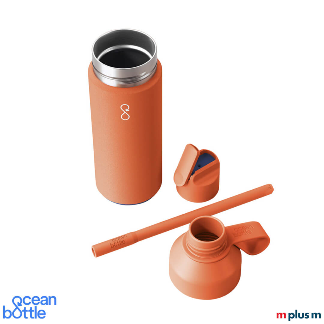 Ocean Bottle in orange als Werbegeschenk bedrucken