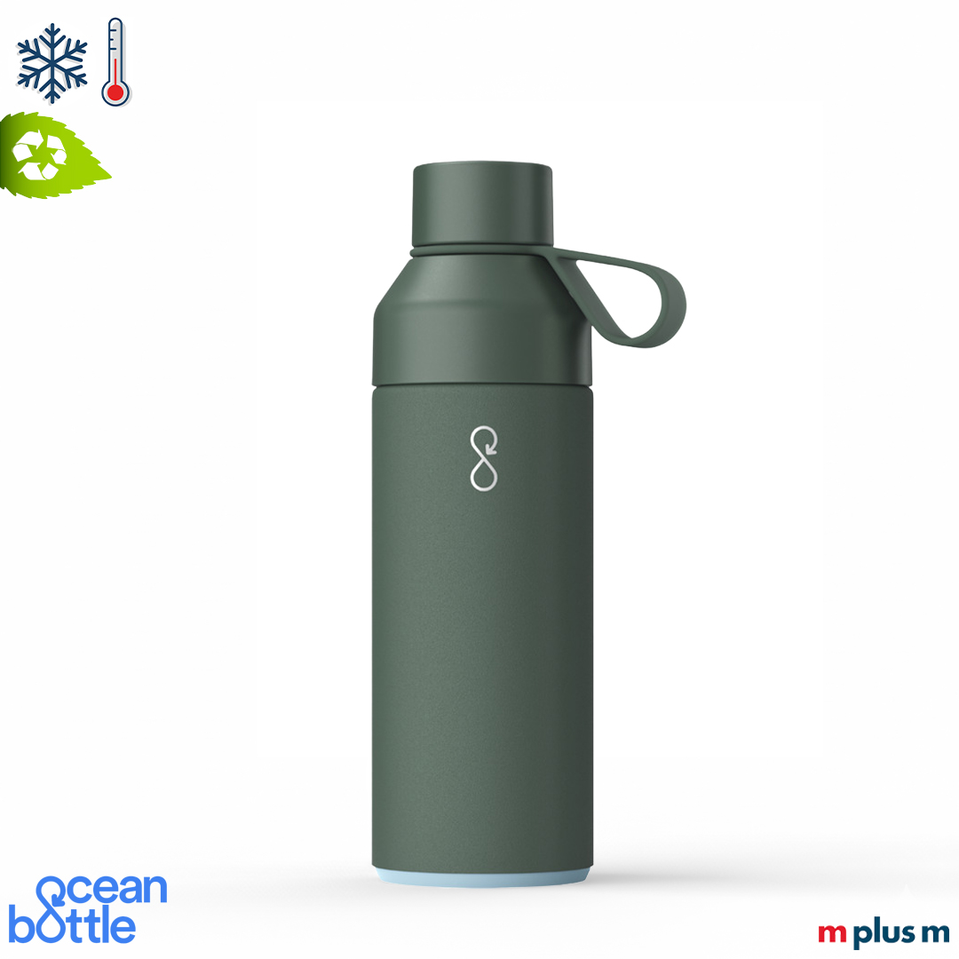 Ocean Bottle 500ml in der Farbe Dunkelgrün/Waldgrün