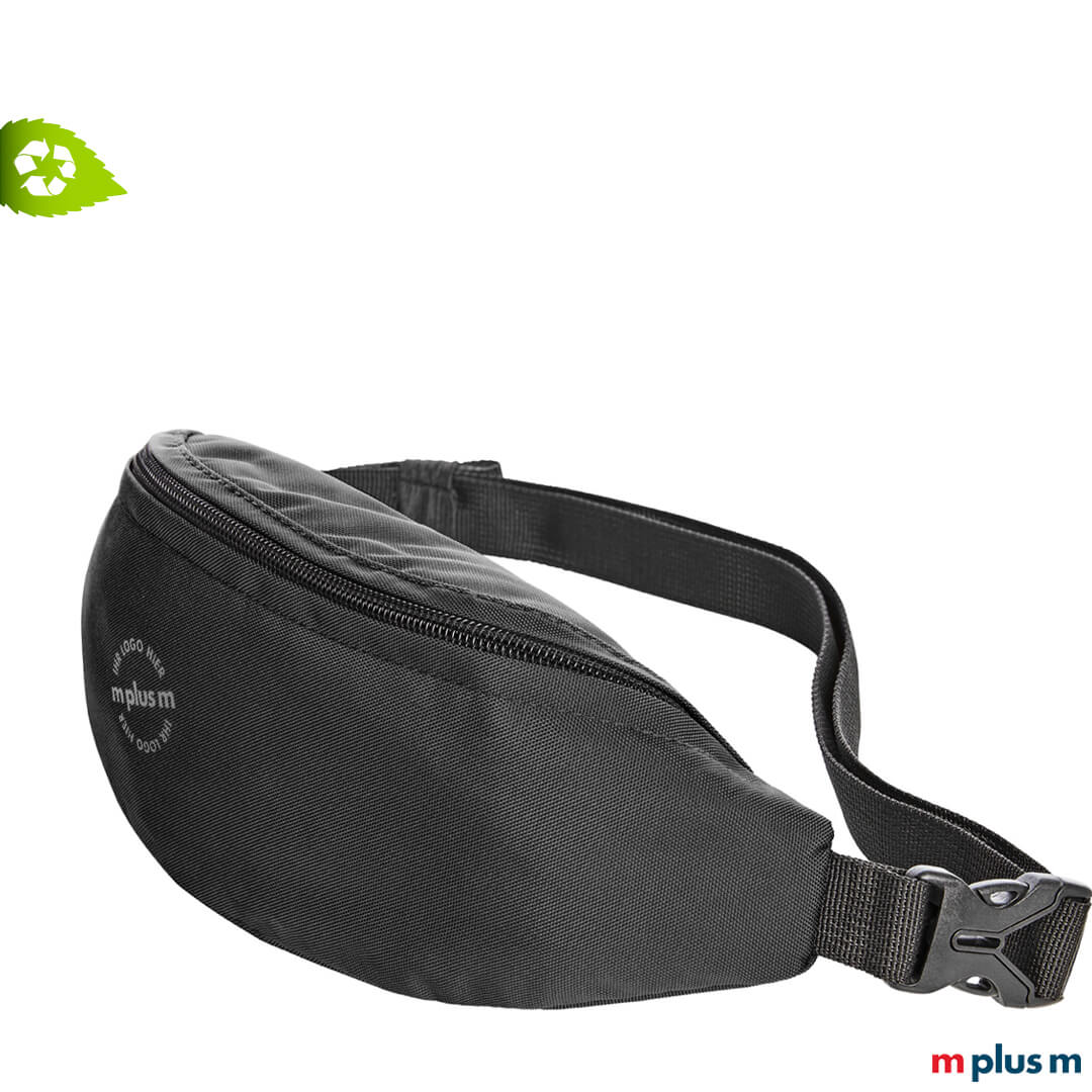 Daily Gürteltasche mit Logo bedruckt aus recycling Material. Perfekt als nachhaltiges Werbegeschenk