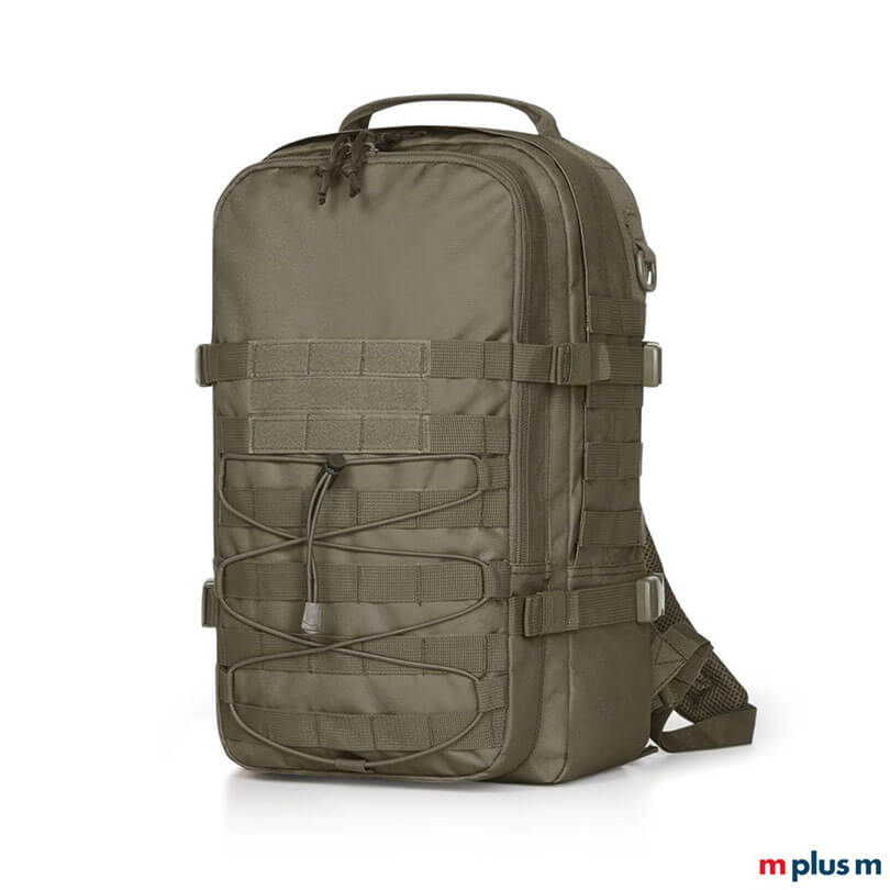 Cooler Laptoprucksack Molle in Oliv Grün zum bedrucken
