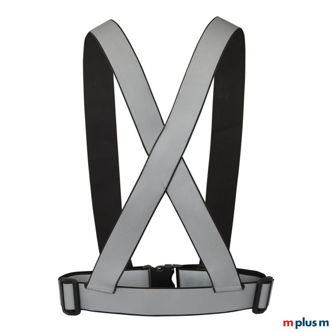 Schöne reflektierende Sicherheitsweste mit Gurt – mit eigenem Logo bedrucken lassen