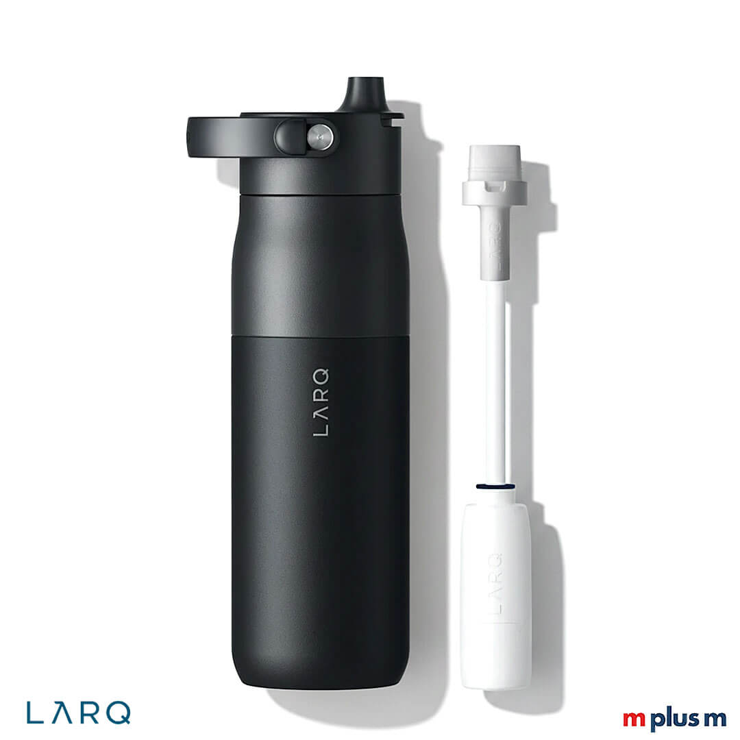 LARQ Filter Isolierflasche SWIG TOP 680 ml in schwarz als Werbeartikel