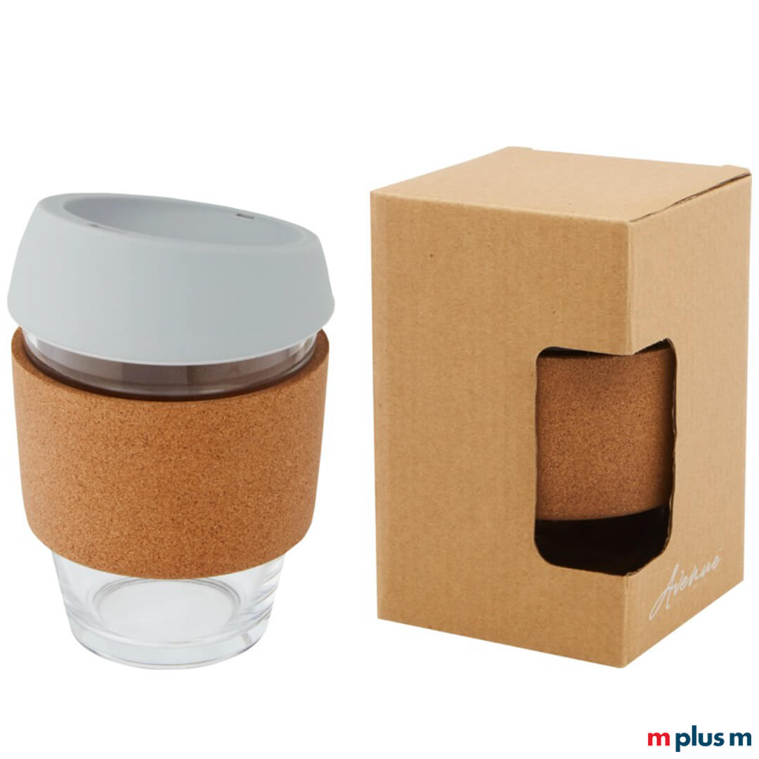 Montevideo Kaffeebecher aus Glas in umweltfreundlicher Verpackung