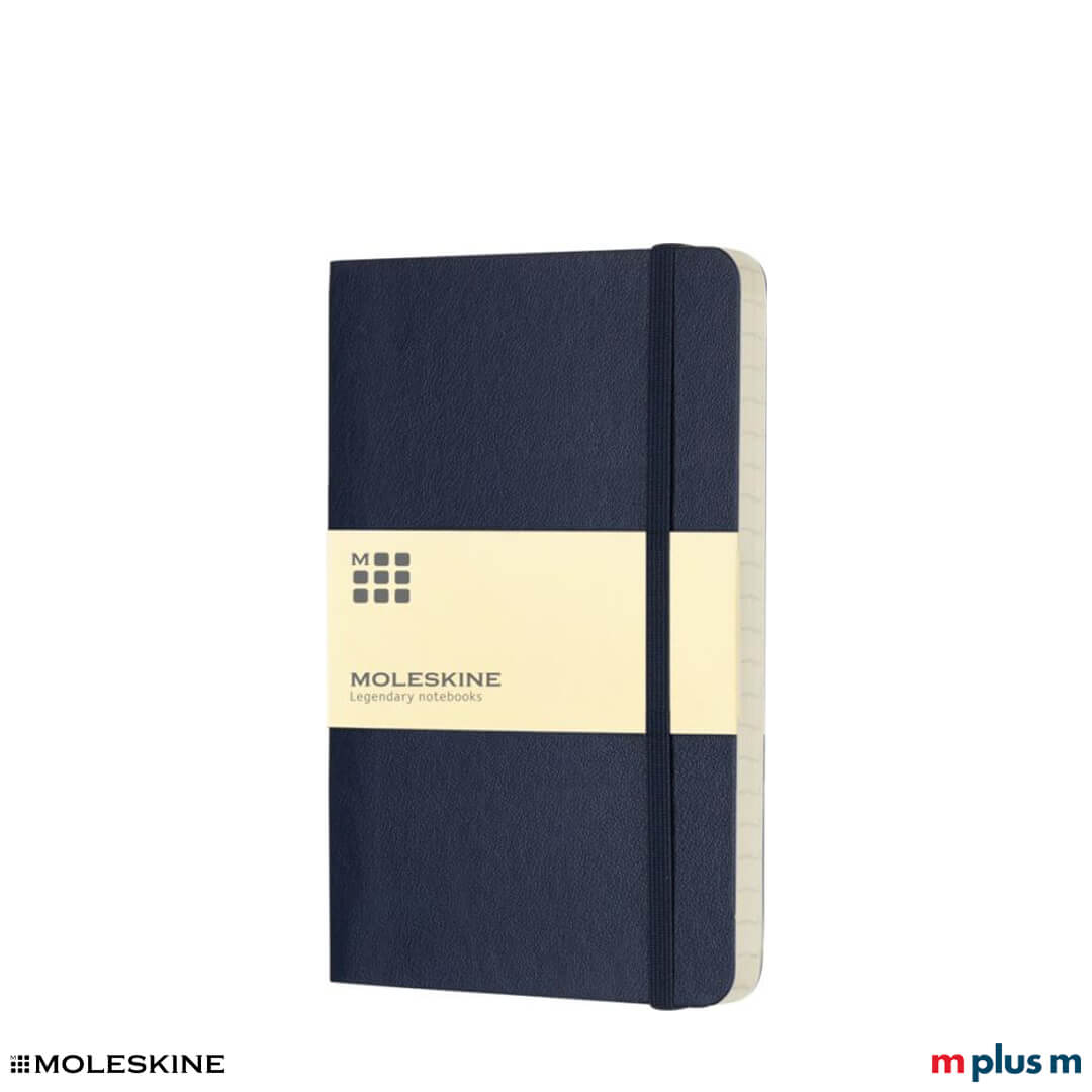 Moleskine Classic Softcover Taschenformat in der Farbe Dunkelblau/Saphir