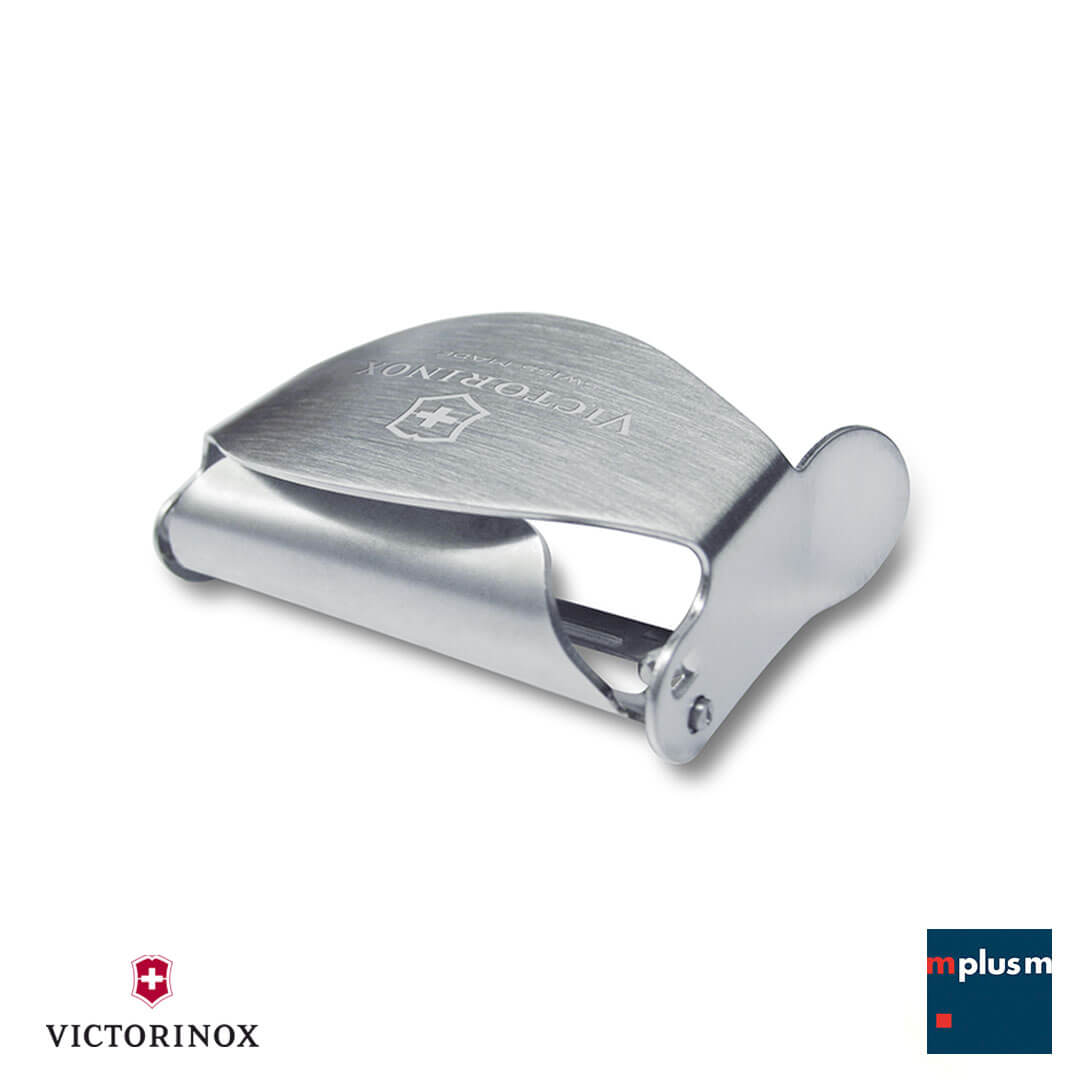 Schön und scharf: Victorinox Sparschäler mit Logo Gravur.