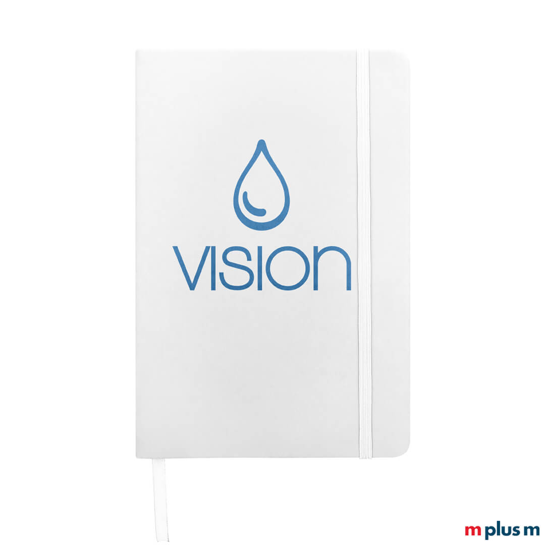 Weißes Din A5 Inspiration Notizbuch, 96 Seiten, BSCI und SMETA zertifiziert