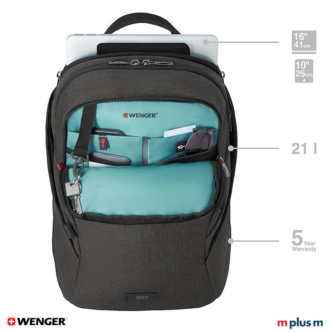 Auf für große Laptops geeignet: Wenger MX Light Laptop Rucksack