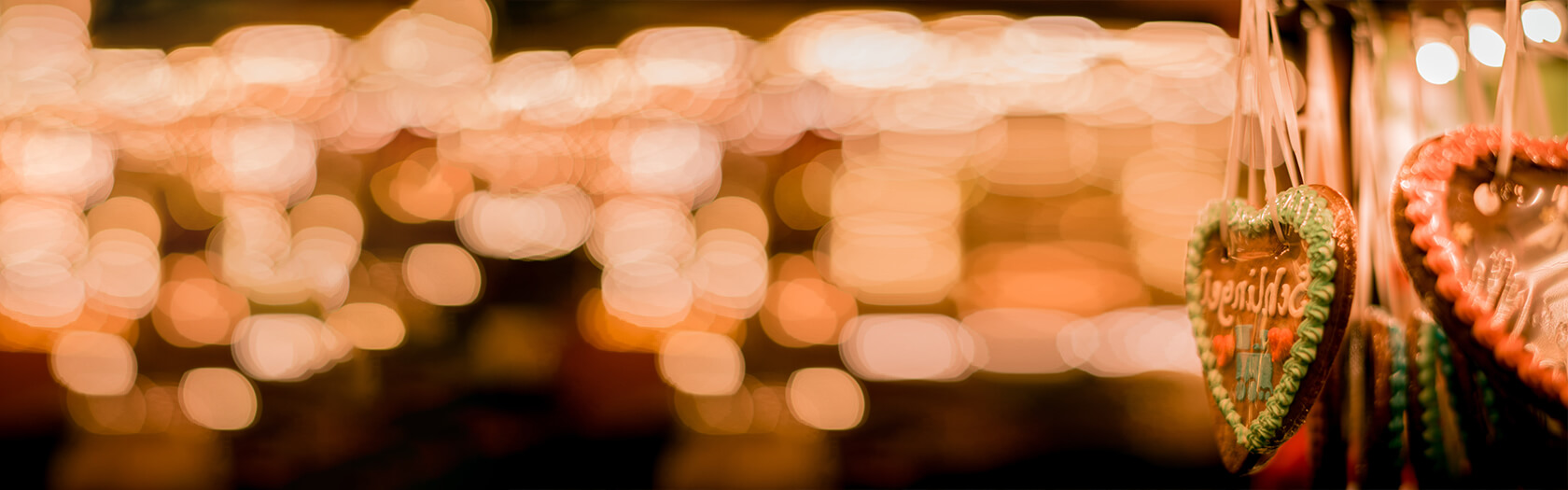 Schönes Lebkuchenherz mit individuellem Logo und Motiv - Banner 