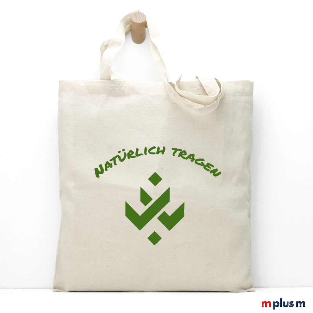Stoffbeutel Caro Natur mit Logo bedrucken