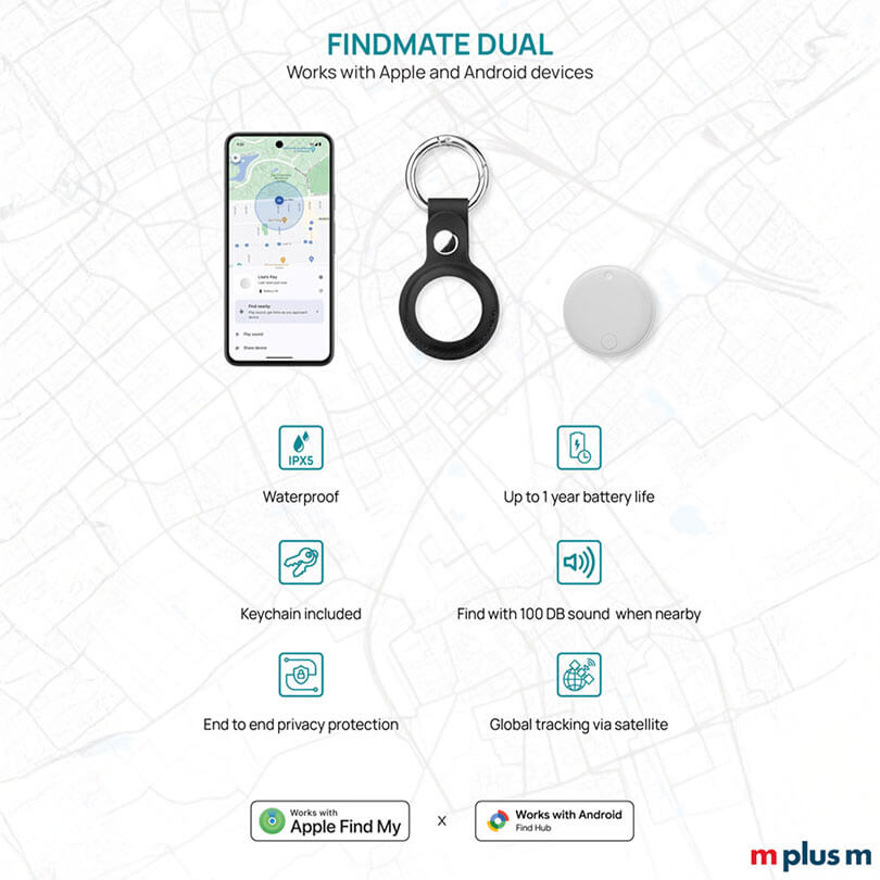 Findmate Smart Tag Finder für Android und Apple
