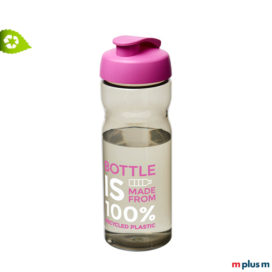 Nachhaltige Trinkflasche Aqua Ocean mit Klappdeckel in Rosa