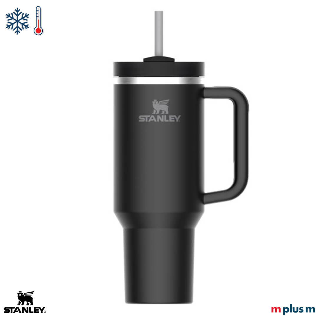 Stanley Quencher H2.0 Becher 1,2L, schwarz, doppelwandig, spülmaschinenfest