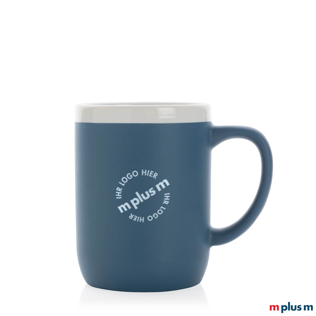 Blaue Tasse Trevlig mit spülmaschinenfestem Logo Druck