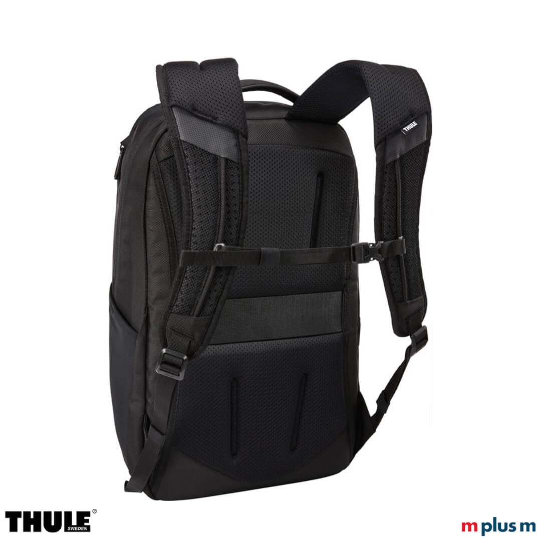 Thule Accent 23l Laptoprucksack mit Mesh ummantelten EVA-Schultergurten und verstellbarem Brustgurt