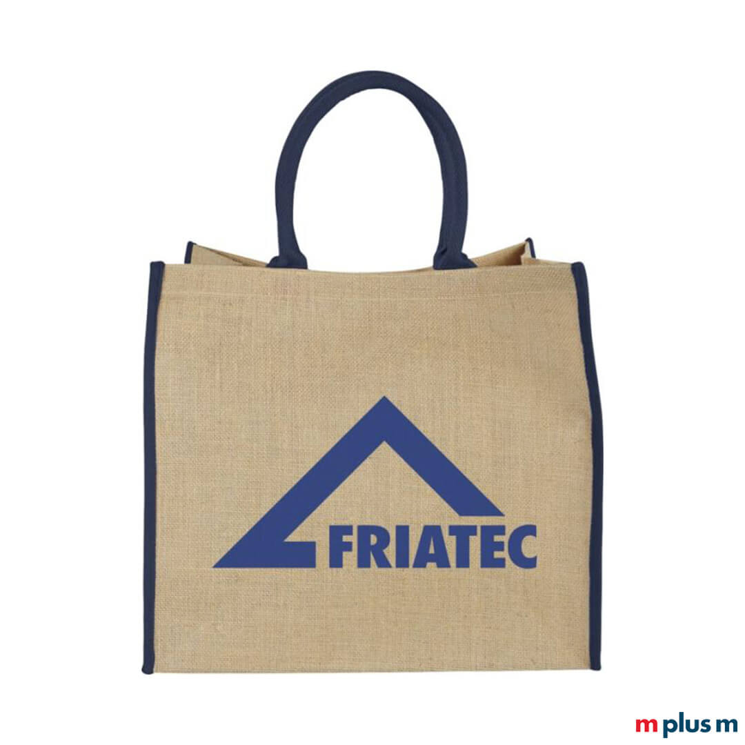 Nachhaltige Einkaufstasche aus Jute bedrucken