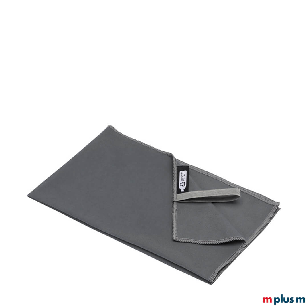 Pieter Small Handtuch in der Farbe Grau aus rPET Matieral