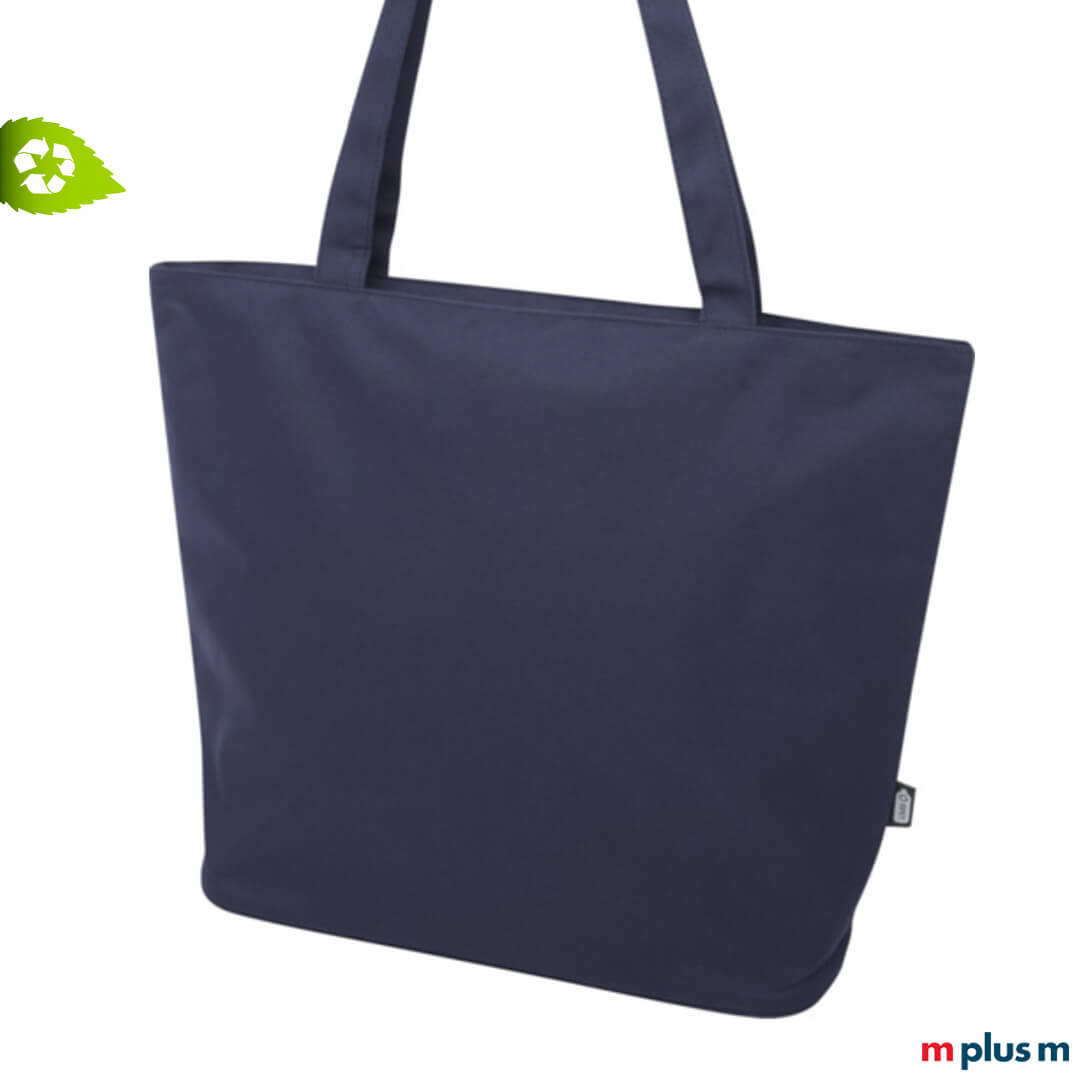 Dunkelblaue Mehrzwegtasche aus zertifiziertem Recycling Material