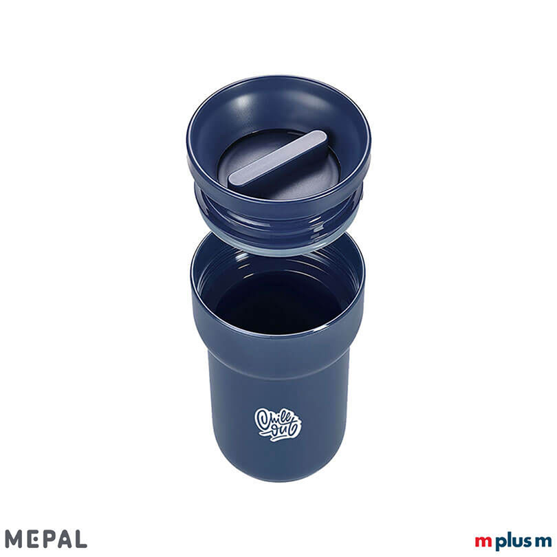 Auslaufsicherer Schraubdeckel beim Mepal Ellipse Reisebecher 275 ml als Werbeartikel
