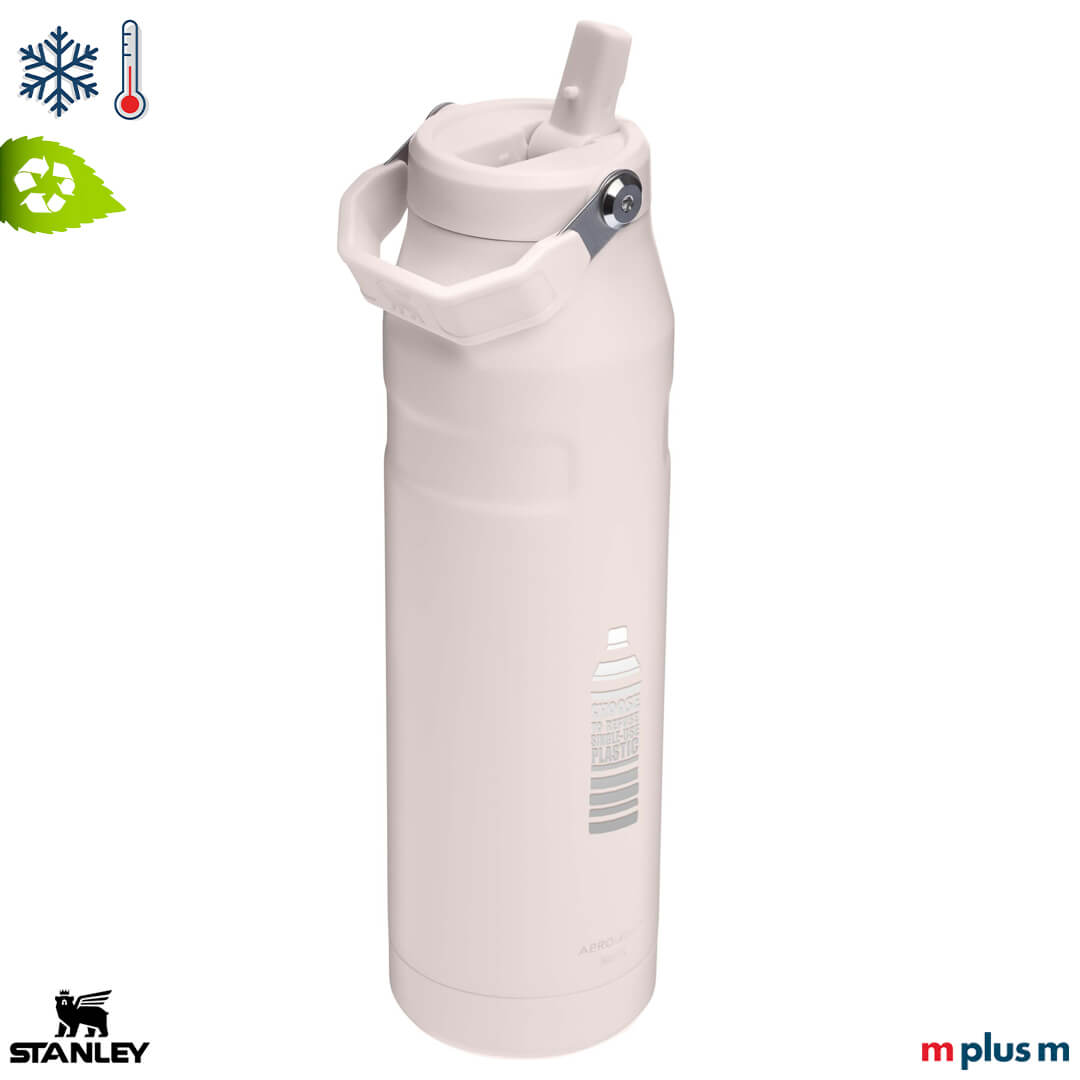 Stanley Trinkflasche IceFlow 1060ml in Rosa – mit Wunschlogo veredelbar