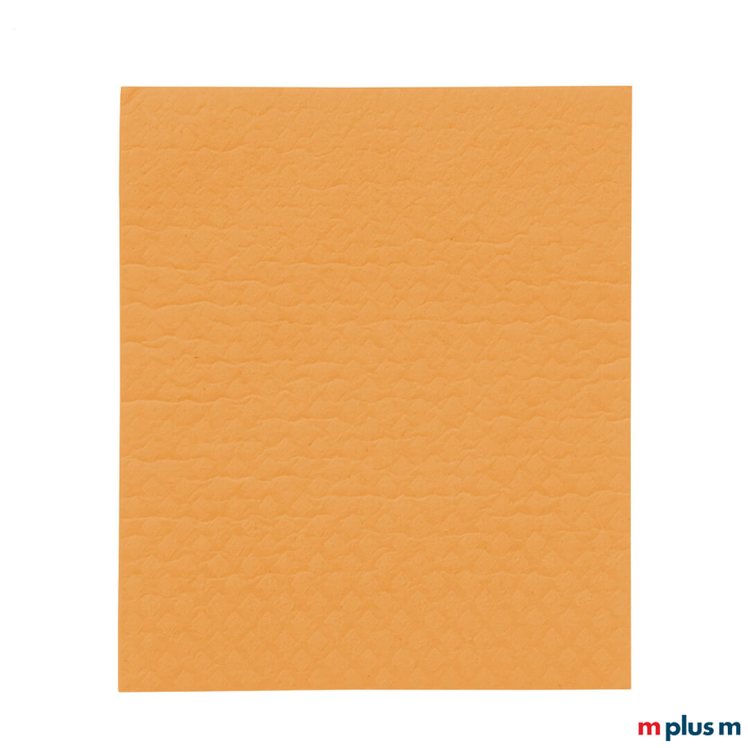 Oranger Haushaltslappen in Europa hergestellt. Perfekt als Werbegeschenk nachhaltig